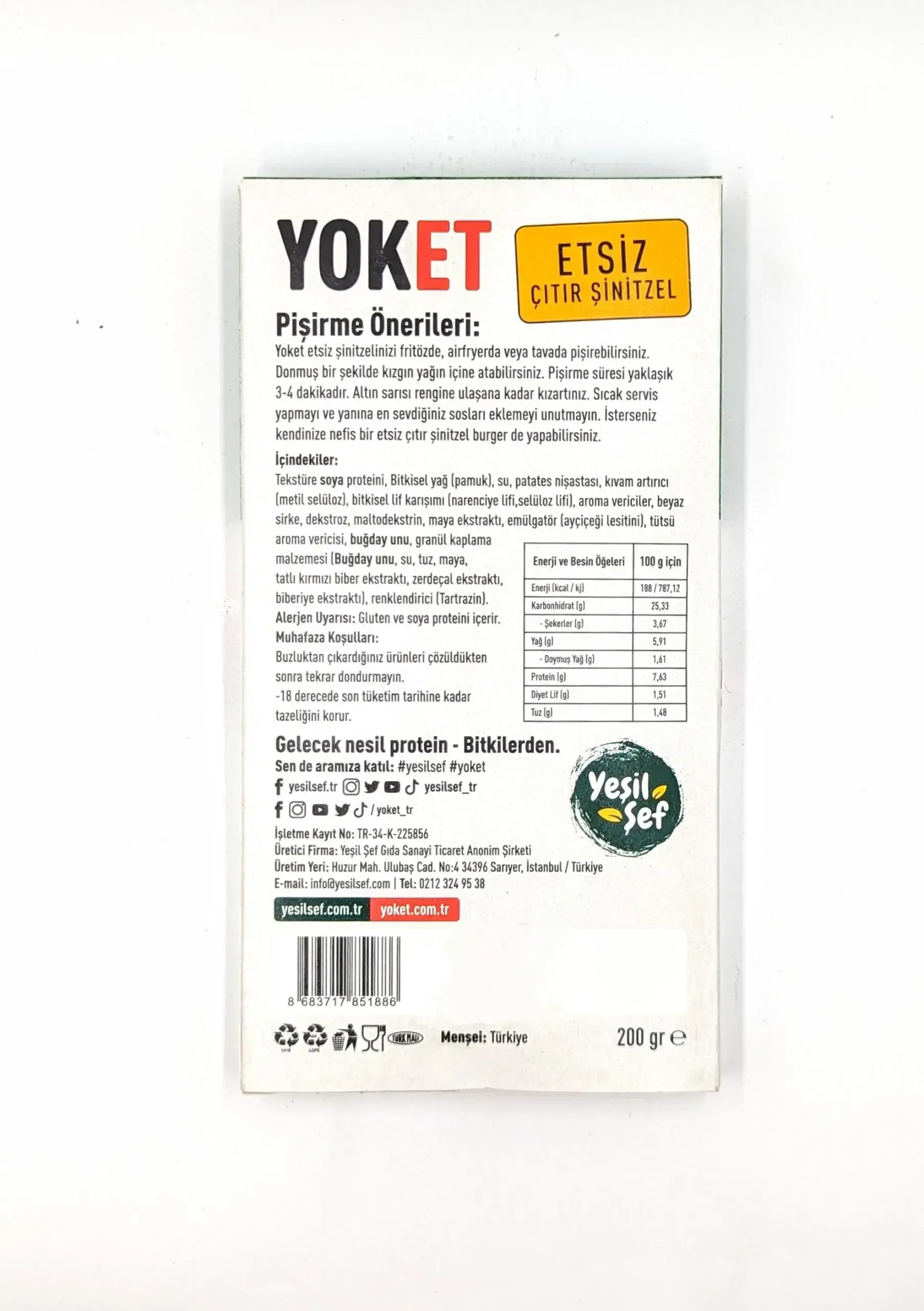 Yoket Etsiz Çıtır Şinitzel 200gr - Görsel 2