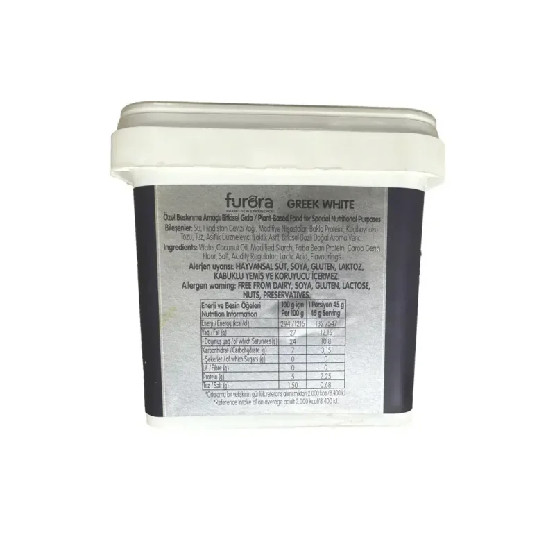 Furora Anatolian White vegan beyaz peynir 450 gr