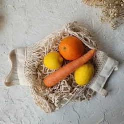 Zeero %100 Pamuk Alışveriş Filesi (Uzun Sap)