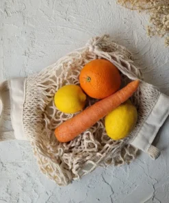 Zeero %100 Pamuk Alışveriş Filesi (Uzun Sap)