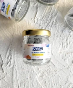 Zeero Diş Macunu Tableti - Aktif Karbon & Limon - Florürsüz Diş Macunu - 90 Tablet