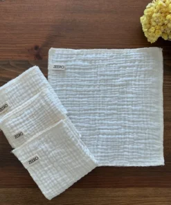 Zeero Müslin Yüz Temizleme Mendili 4'lü