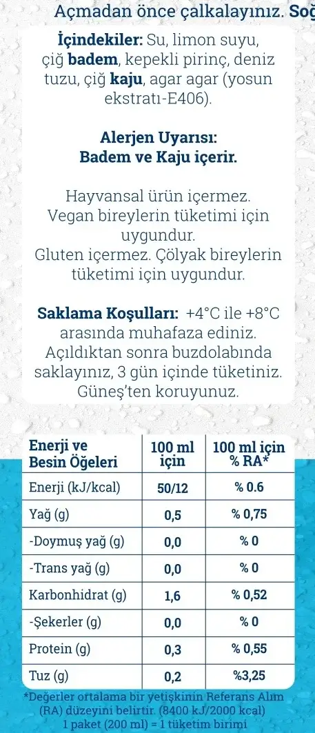 Veganki Lıkır Lıkır Sade - 330 ml - Görsel 2