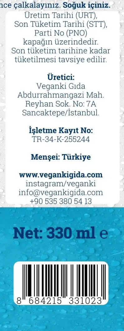 Veganki Lıkır Lıkır Sade - 330 ml - Görsel 4