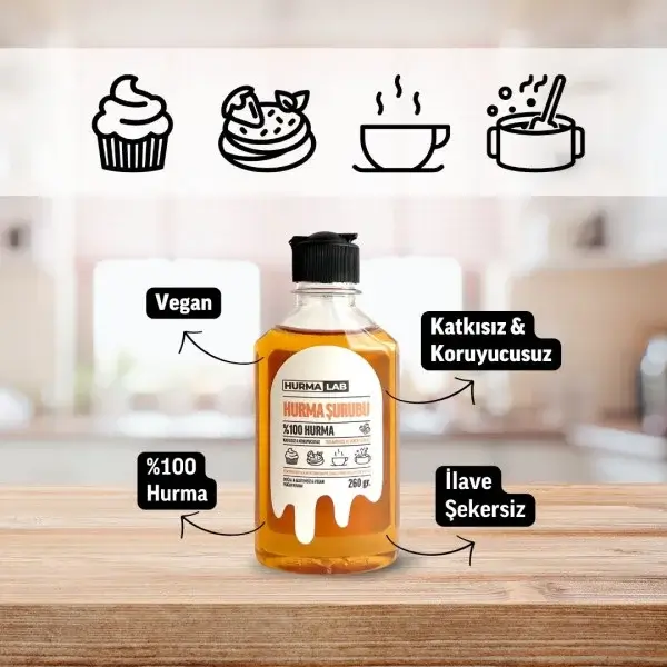 HURMALAB Hurma Şurubu 260 gr. - Görsel 2