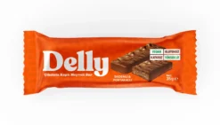 Delly Şekersiz Çikolata Kaplı, Bademli & Portakallı Bar 35g