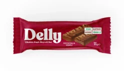 Delly Yer Fıstıklı & Vişneli Protein Bar - Şekersiz Çikolata Kaplı 35g