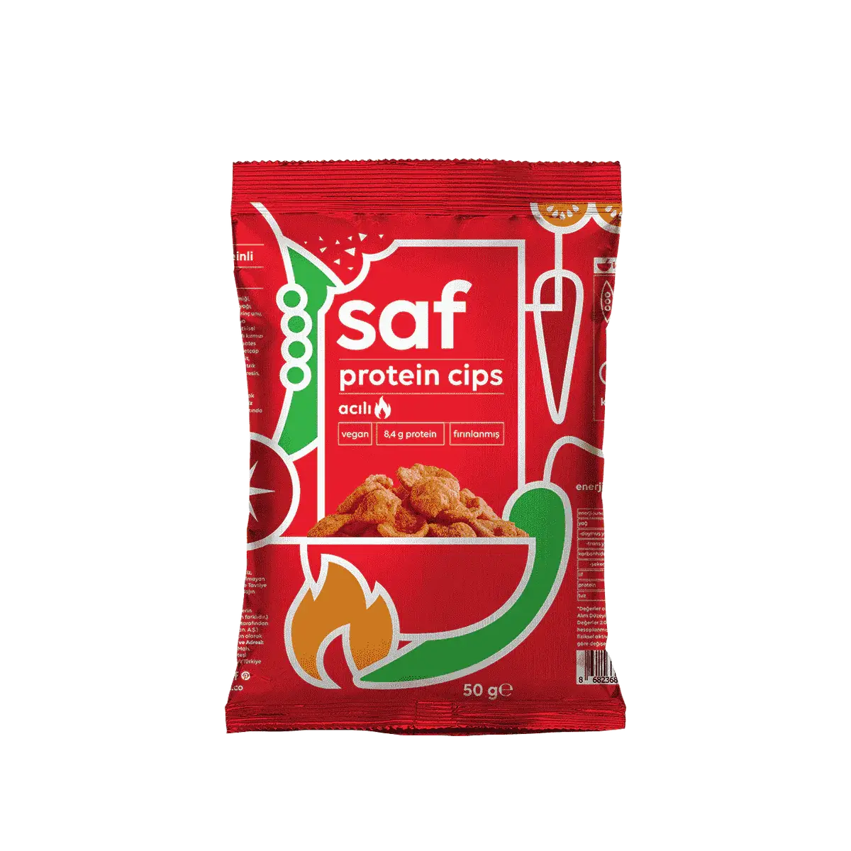 Saf Nutrition Acılı Protein Cips 50 gr