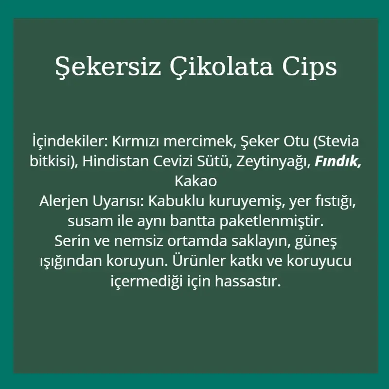 Dolcida Şekersiz Çikolata Cips 70 Gr - Görsel 2