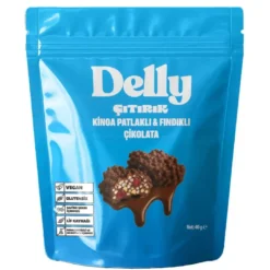 Delly Çıtırık Kinoa Patlaklı & Fındıklı Çikolata 40g