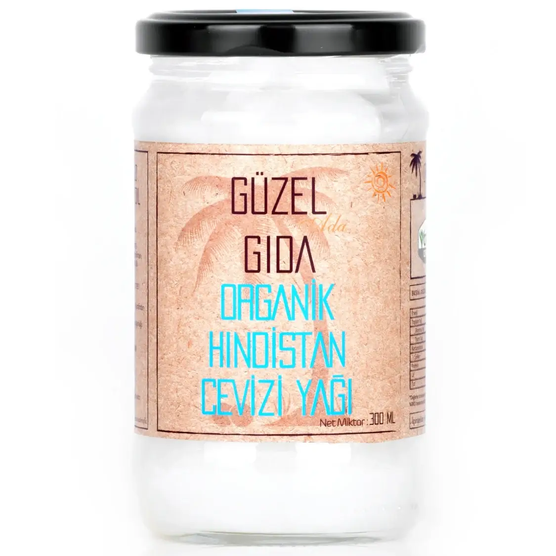 Güzel Ada Gıda Organik Hindistancevizi Yağı 300ml