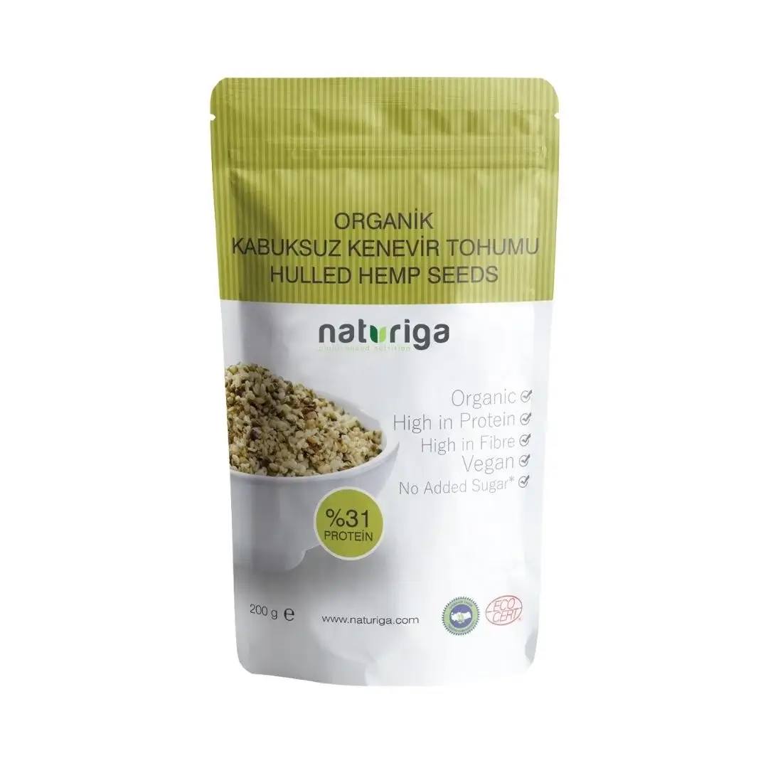 Naturiga Organik Kabuksuz Kenevir Tohumu 200 gr
