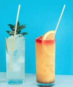 Zeero Buğday Sapı Pipet - 20 cm - 30'lu