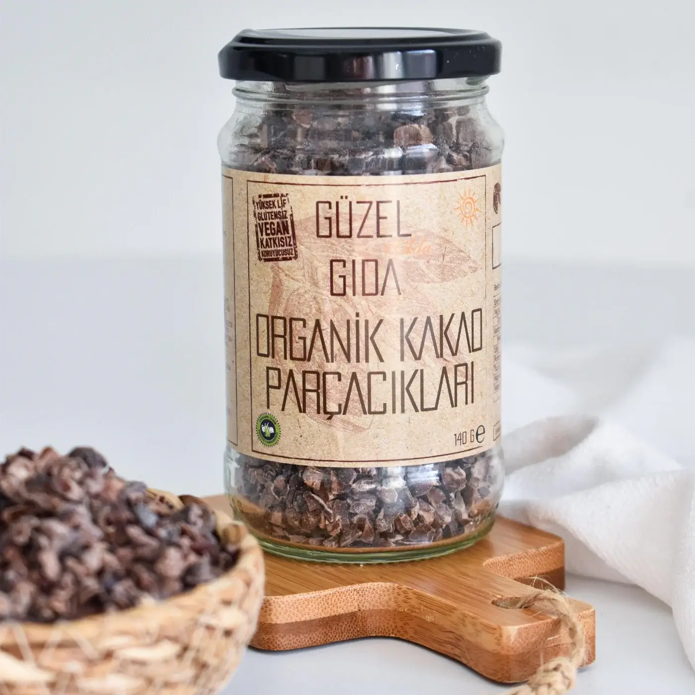 Güzel Ada Gıda Organik Ham Kakao Parçacıkları 140 G - Görsel 2