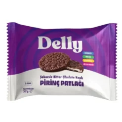 Delly Şekersiz Bitter Çikolata Kaplı Pirinç Patlağı 37g