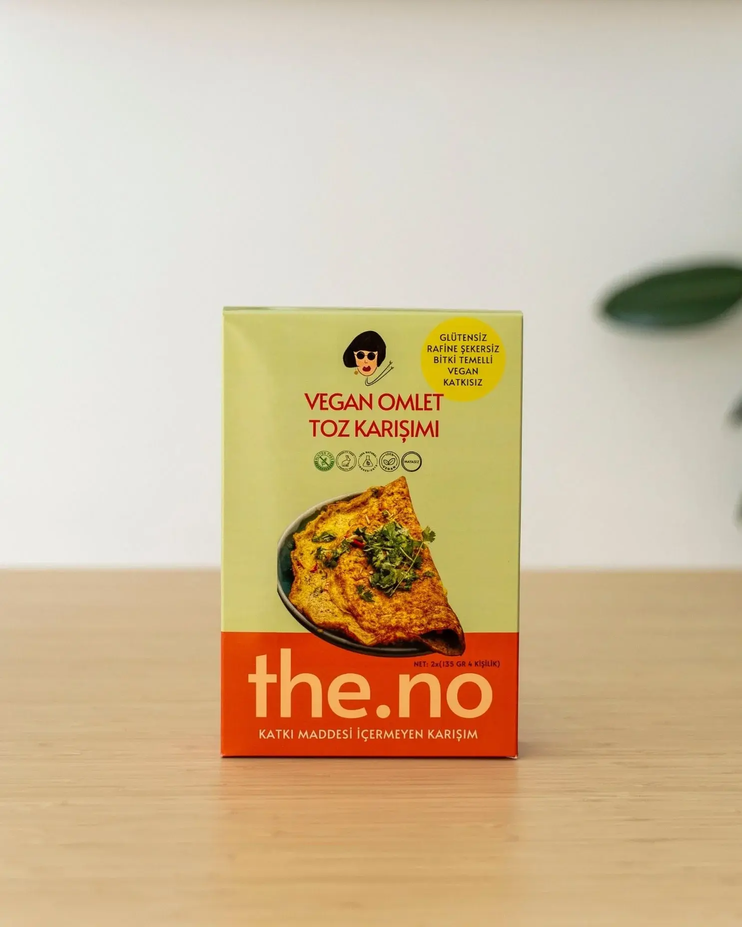 the No Foods Bitkisel Vegan Omlet Toz Karışımı 2 X (135 Gr. 4 Kişilik)