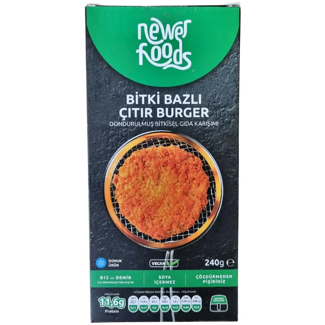Newer Foods Bitki Bazlı Çıtır Burger 240gr
