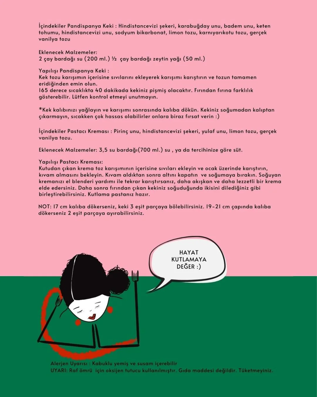 the No Foods Kutlama Pastası Toz Karışımı - Görsel 2