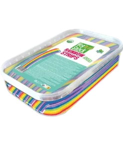 Veg'n Snack Rainbow Sour Strips - Gökkuşağı Yumuşak Şeker Çubukları -Küvette 200g