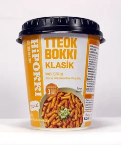 HIPOKKİ Tteokbokki Klasik Acılı ve Tatlı Soslu Kore Pirinç Keki 120g