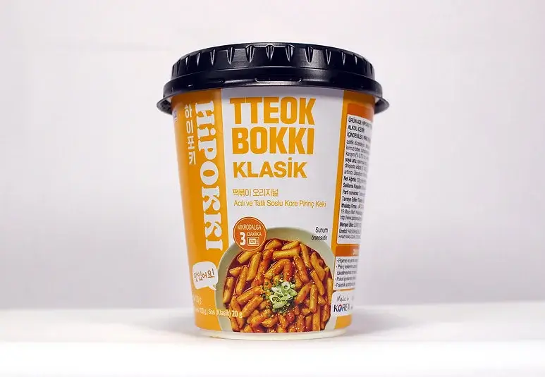 HIPOKKİ Tteokbokki Klasik Acılı ve Tatlı Soslu Kore Pirinç Keki 120g