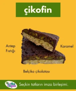 Lethe Çikofin – Bitter Çikolatalı Antep Fıstıklı Vegan Tatlı 80g