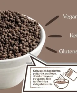 Naturiga Bitter Çikolata Kaplı Kakao Parçaları(Nibs) 140gr - Görsel 3