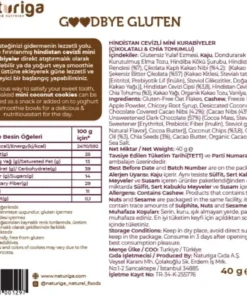 Naturiga Çikolata & Chialı Hindistan Cevizli Yumuşak Kurabiye 40gr - Görsel 2
