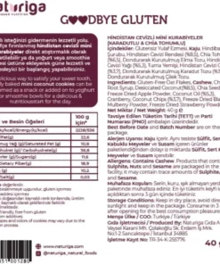 Naturiga Karadut & Chialı Hindistan Cevizli Yumuşak Kurabiye 40gr - Görsel 2