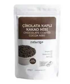 Naturiga Bitter Çikolata Kaplı Kakao Parçaları(Nibs) 140gr