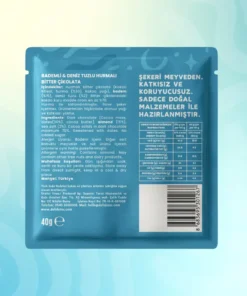 Delidates Hurmalı Bademli & Tuzlu Bitter Çikolata 40g - Görsel 4