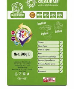 Kb Gurme Glutensiz & Vegan Filizlendirilmiş Yeşil Mercimek Unu 500 gr - Görsel 3