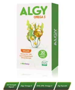 Algy Omega 3 Yüksek DHA | Epa | Alg Kaynaklı Bitkisel Vegan Omega 3