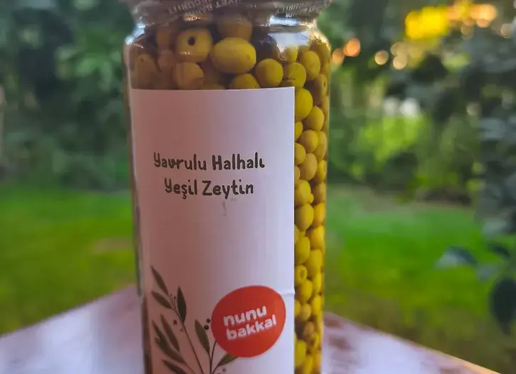 Nunu Bakkal Yavru Halhalı Zeytin — Antakya'nın Yerel Çeşidi 350 gr