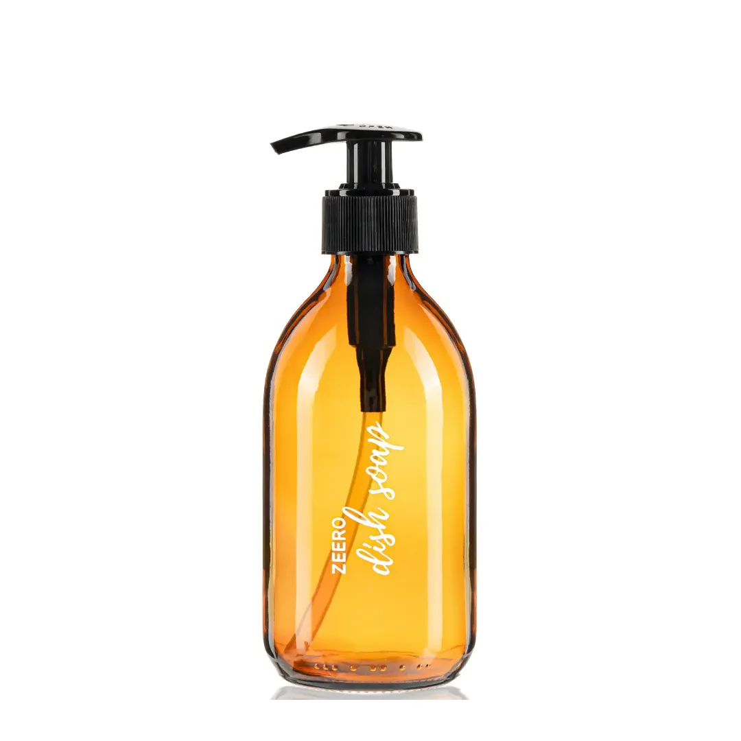 Zeero amber cam pompalı şişe 300 ml dish soap