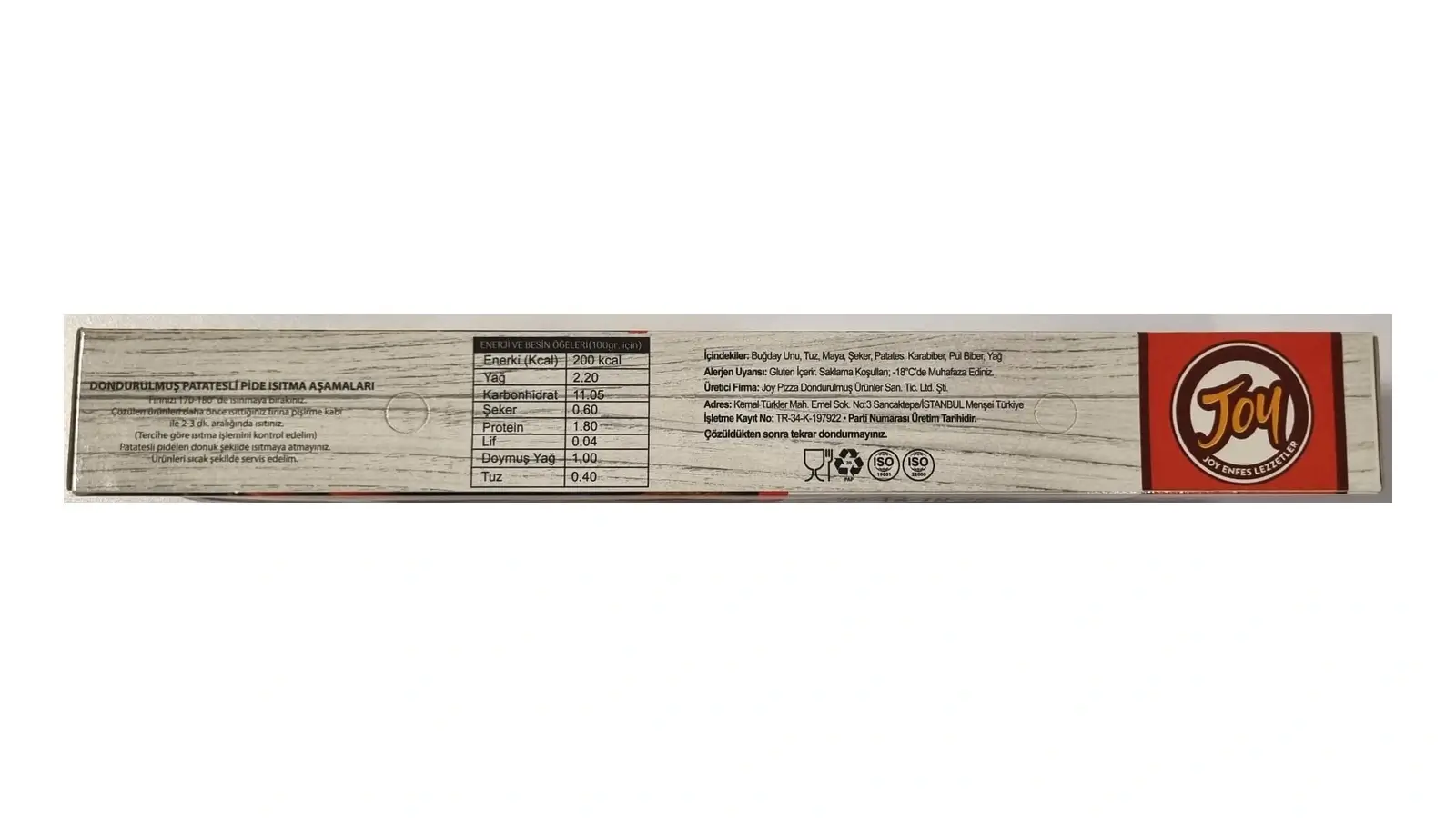 Joy Pide - Patatesli Kır Pidesi 375gr - Görsel 2