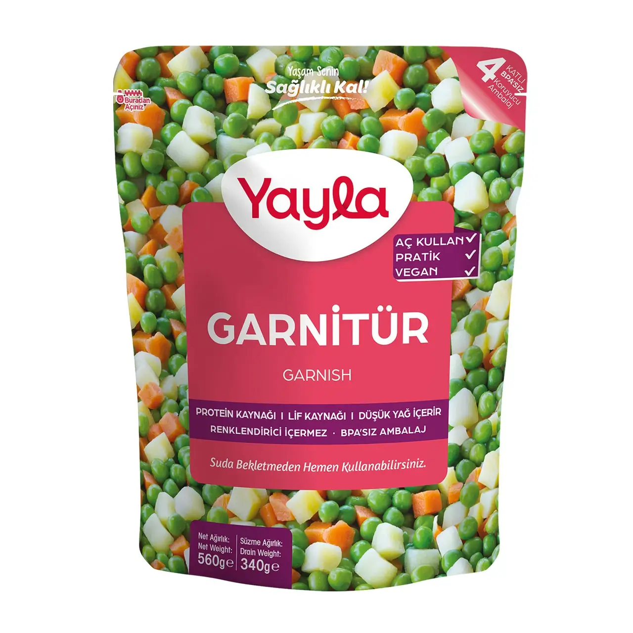 Yayla Haşlanmış Garnitur 560 gr