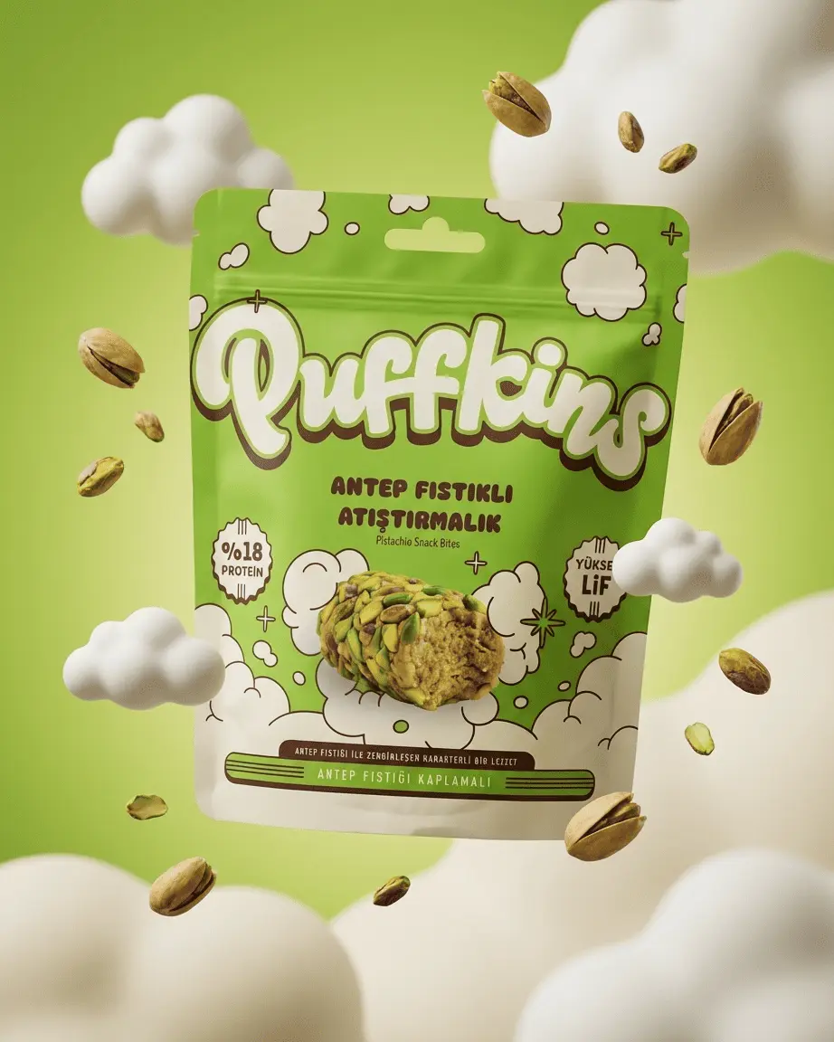Puffkins Antep Fıstıklı Atıştırmalık 75gr
