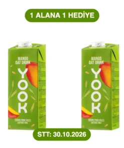 Yook Mangolu Yulaf Sütü 1L X2 (1 Alana 1 Hediye)